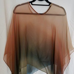 Herion Silk Poncho/Scarf